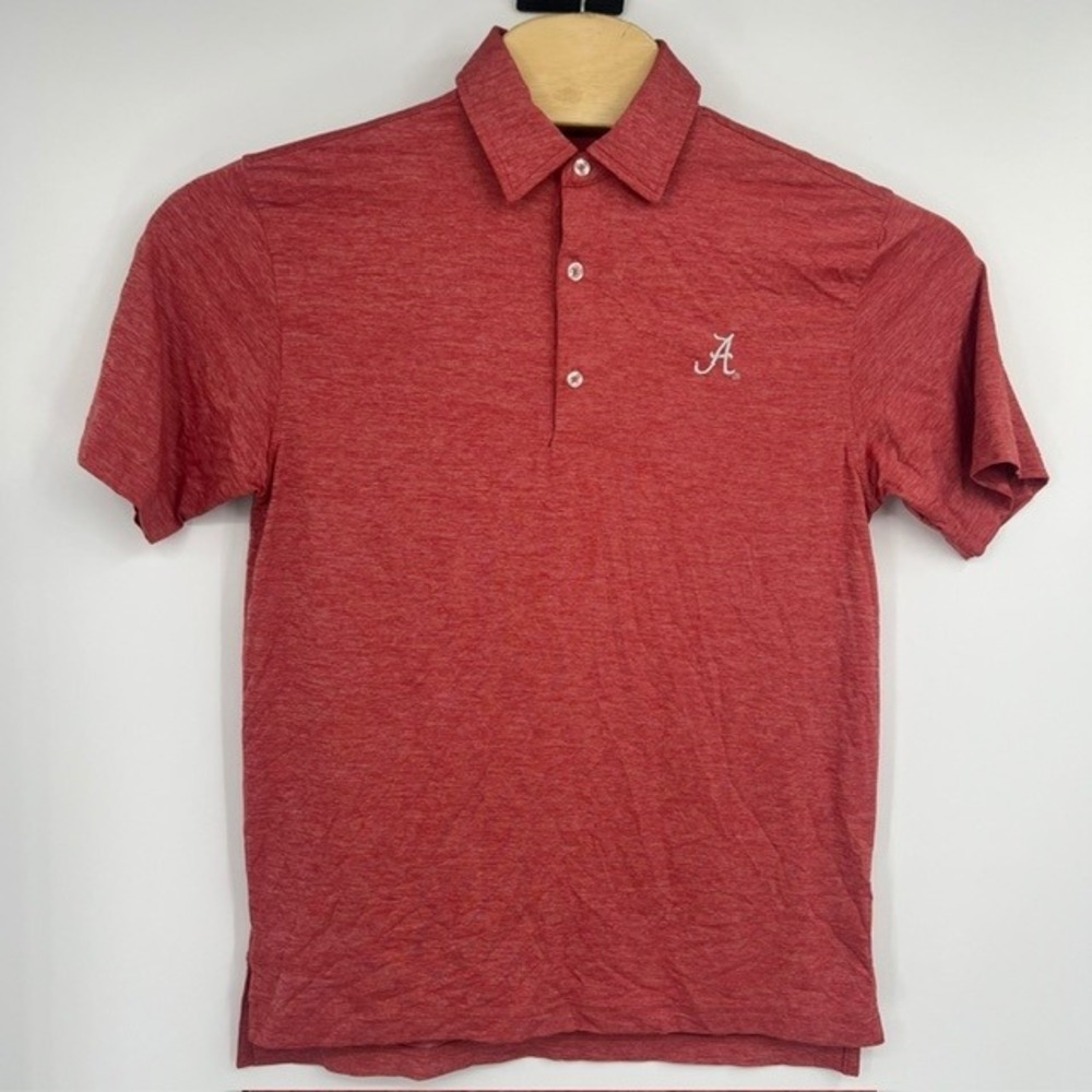 GenTeal Alabama Men's Small Red Heather brrr Cooling Performance Polo Shirt